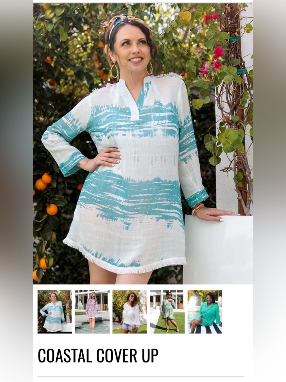 Lularoe Coastal Cover Up - Picture 3 of 4